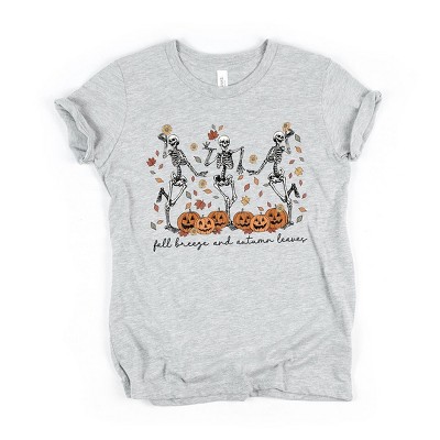 The Juniper Shop Fall Breeze Skeletons Kids Short Sleeve Tee