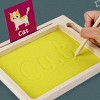 Paaaawaters Montessori Sand Tray Toys Wooden Sand Scraping Box for Writing Letters and Numbers Sand Drawing - 2 of 4
