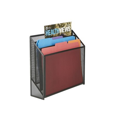 Mind Reader Black Steel Mesh 3-Tier Document Sorter