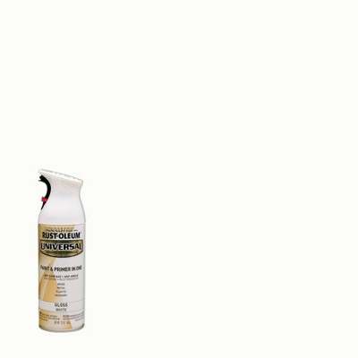 Rust-oleum 12oz Universal Gloss Spray Paint White : Target