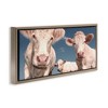 Stupell Industries Three White Cows Floating Frame Canvas Art - 2 of 4