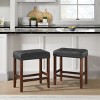 Alaterre Furniture Madison 25in Bar Stool, Walnut - 3 of 4