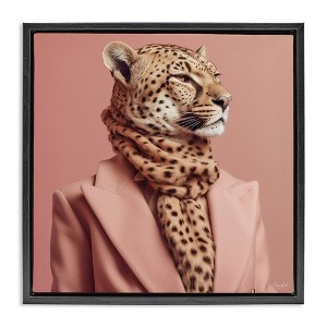 Stupell Industries Fashionable Cheetah Portrait, 25" x 25" - 1 of 4