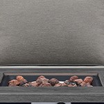 gray cushion/gray wicker