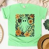 Ghost Floral Orange - Womens Garment Dyed Tee - 2 of 3
