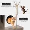Cat Tree House, Cat Condos, Aesthetic Cats Tree, Hidden Litter Box, Wooden Cats Furniture with Multiple Platforms with Sisal Scratching Posts - 4 of 4