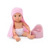 Our Generation Baby Doll Lacy & Bathtime Set Bathtub with Real Water Sounds, Potty & Accessories - 4 of 4