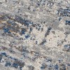 LIVN CO. Modern Abstract Medium Soft Pile Area Rug, Blue/Cream - 3 of 4