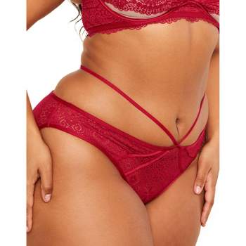 Adore Me Women's Bettie Hipster Panty 4x / Barbados Cherry Red. : Target