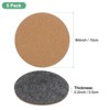 Unique Bargains Multipurpose Use Durable Lightweight Non-slip Plant Coaster Mat 5 Pcs - 3 of 4