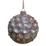 Northlight Mercury Silver Distressed Glass Christmas Ball Ornament 3.5" (88mm)