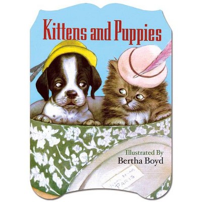 Kittens and Puppies Shaped Book - (Children's Die-Cut Shape Book) (Paperback)