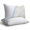 Lux Decor Shredded Memory Foam Pillows with Zipper Closure Rayon from Bamboo Viscose Cover Pack of 2 Adjustable Bed Pillows - image 3 of 4