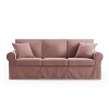 MINIMORE Modern Style 87.4"W Fiona 3Seater Sliper Cover Classic Sofa - 4 of 4