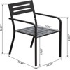 Maggift Patio Seating Sets Outdoor Bistro Set，Special Design, Chat and Conversation Furniture Set，for Garden, Living Room, Black, 23.46"*20.39"*32.01" - 2 of 4