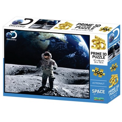 The Zoofy Group LLC Space Astronaut Super 3D 500 Piece Jigsaw Puzzle For Adults And Kids