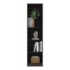 ORRD Home Slim 5 Shelves Narrow Bookcase With Open Shelves, Stained Walnut - 2 of 4