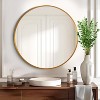 Dovelina Round Aluminum Framed Bathroom Vanity Mirror Hanging Mirror（Set of 2) - 2 of 4