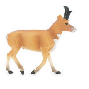 Collectible Wildlife Gifts | Antelope, American Pronghorn, Museum Quality, Hand Painted, Rubber Animal, Model,  Toy, Gift,   4"   CH509 BB156 - 1 of 4