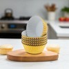 Unique Bargains Solid Color Disposable Baking Cups Aluminum Foil Greaseproof Paper 1.97"x1.18" 100 Pcs - 2 of 4