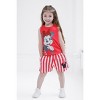 Disney Princess Moana Belle Minnie Mouse Nightmare Before Christmas Tank Top and French Terry Shorts Toddler to Big Kid - 2 of 4