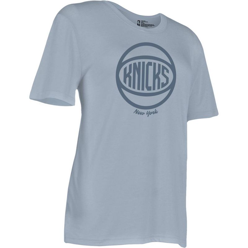 NBA New York Knicks Women&#39;s Short Sleeve Vintage Logo Tonal Crew T-Shirt, 3 of 5