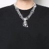 Clear Acrylic Jesus Necklace for Men - Chunky Statement Pendant Christian Gift - 2 of 4