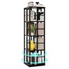 360¡ãRotating Bookshelf, 54 inch Tall Metal Spinning Bookshelf Tower, Industrial Revolving Bookcase, Freestanding Book Shelf Organizer for Living Room - 3 of 4