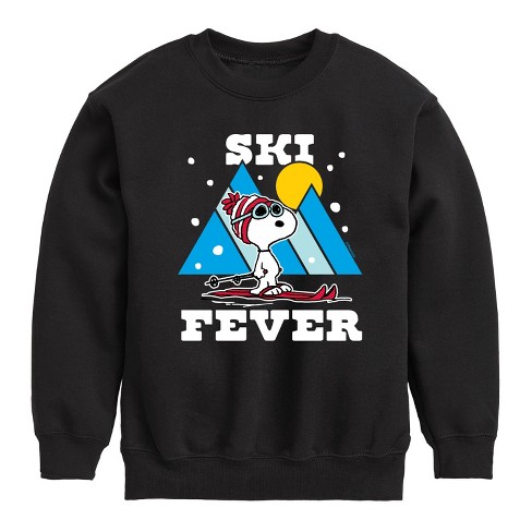 Boys' - Peanuts - Ski Fever Graphic Long Sleeve Fleece Sweatshirt - image 1 of 4