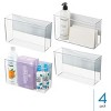 iDesign Magnetic Organizer Bins for Laundry Room  - Set of 4 - Clear - 2 of 4