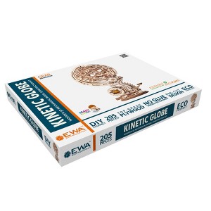 EWA Eco-Wood-Art Kinetic Globe 3D Wooden STEM Construction Kit - 1 of 3