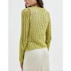 Women's Bikini Cover Up Tie-up Front Crochet Cardigan Tops Long Sleeve V Neck Swimsuit - 2 of 3