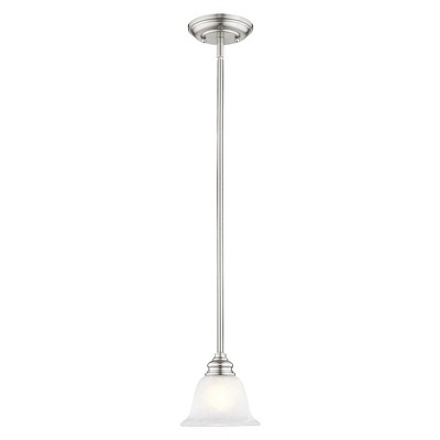 Livex Lighting Essex 1 - Light Pendant in  Brushed Nickel