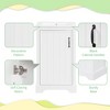 Mshliw 20" Bathroom Vanity with Ceramic Sink, Soft Close Door, Storage Rack and Adjustable Shelf - 2 of 4