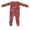 Convertible Double Zipper Romper | Llama Llama Red Pajama | Charlie Lou Baby - 2 of 4