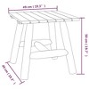 vidaXL Side Table 19.3"x19.3"x19.7" Solid Wood Spruce - 4 of 4