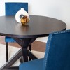 NicBex Round Dining Room Table Set for 4 Morden Dining Room Table with 4 Velvet Chairs and Pedestal Base for Kitchen - 4 of 4