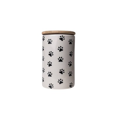Park Life Designs Pawz Dog Treat Bowl - Gray - 35oz