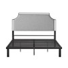 Queen Size Upholstered Platform Bed with Headboard for Bedroom - 2 of 4