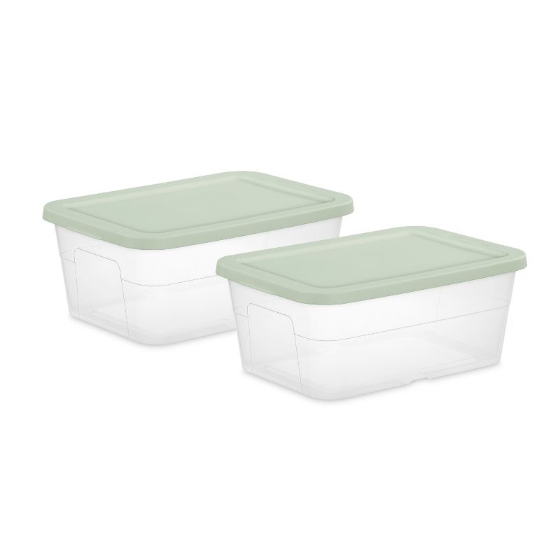 2pk 16qt Storage Boxes Green - Room Essentials&#8482;, 3 of 6