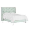 Skyline Furniture Arlette Nail Button Tufted Wingback Bed in Velvet - 2 of 4