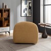 SEYNAR Modern Glam Boucle Upholstered Swivel Accent Armchair - 3 of 4
