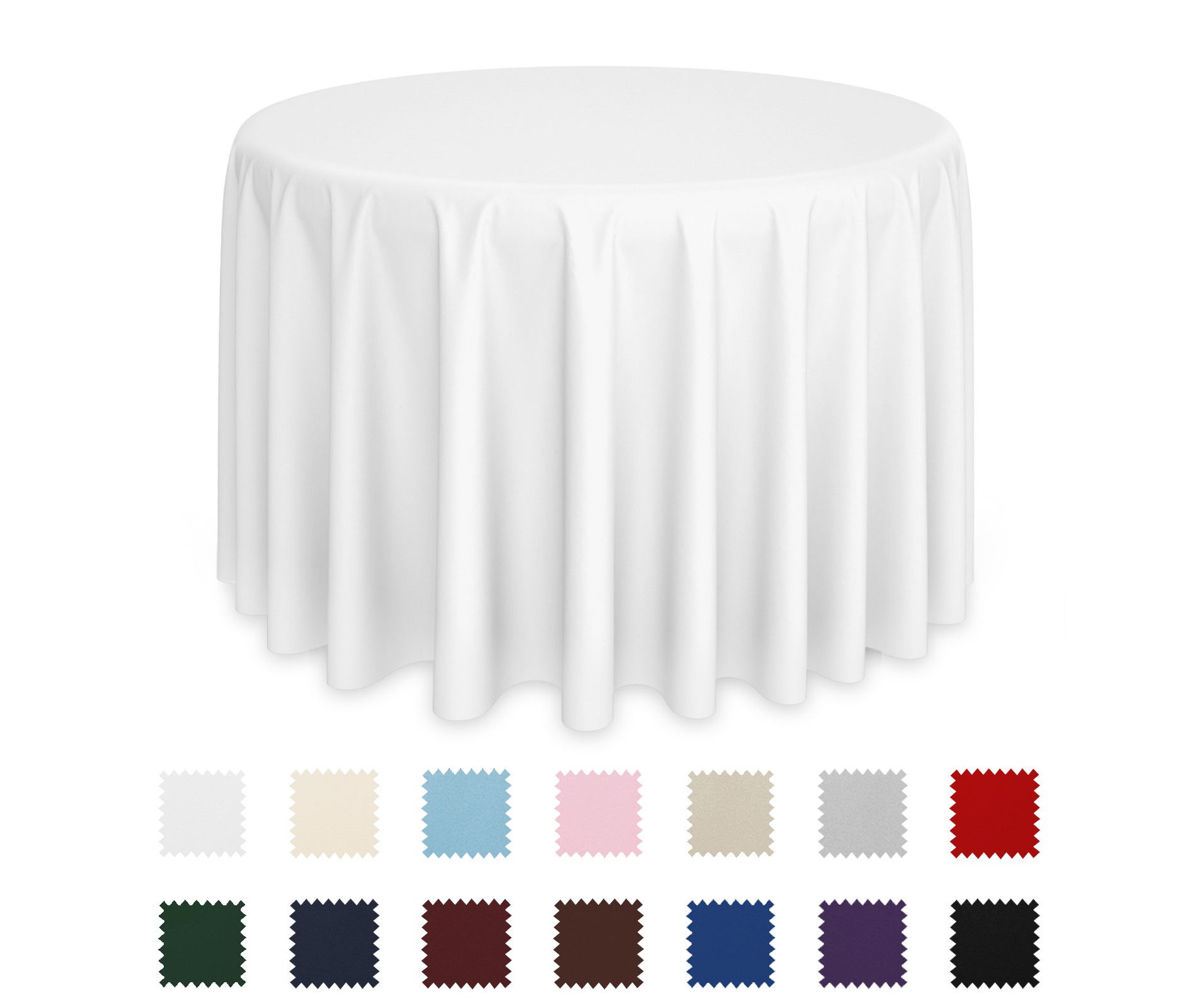Lann's Linens Polyester Fabric Tablecloth for Wedding, Banquet, Restaurant - Round