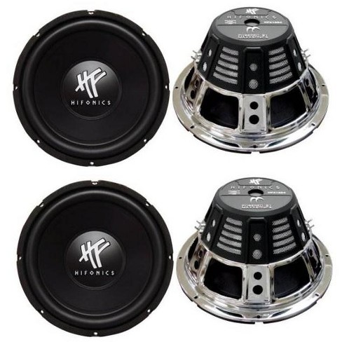 4) HIFONICS HFX12D4  12" 2400W Car Audio DVC Subwoofers Power Bass Subwoofers - image 1 of 4