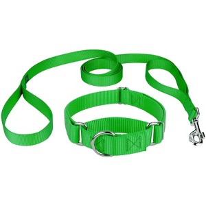 Country Brook Design Martingale Heavyduty Nylon Dog Collar and Double Handle Leash - 1 of 4