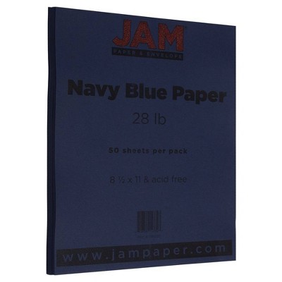 Jam Paper Basis 28lb Paper 8.5 X 11 50pk - Navy Blue : Target