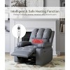 Recliner Chair with Heat and Massage - 360° Swivel&Faux Leather Rocking Chair with Cup Holder for Living Rooms, Bedrooms - 4 of 4
