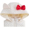 Hello Kitty Sanrio Girls 3 Piece Long Sleeve Shirt, Hooded Vest, and Flared Pants Set with Ears for Big Kids - 3 of 4