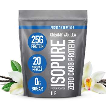 Isopure Zero Carb Protein Powder - Vanilla - 16oz