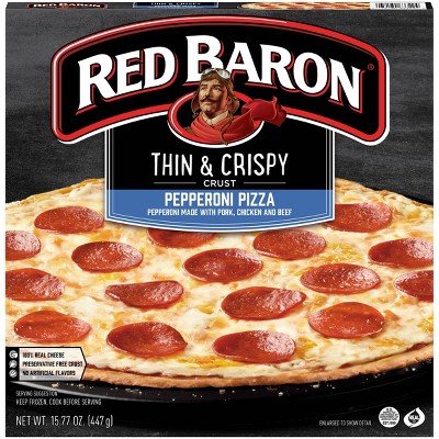 Red Baron Thin Crust Pepperoni Frozen Pizza - 15.77oz